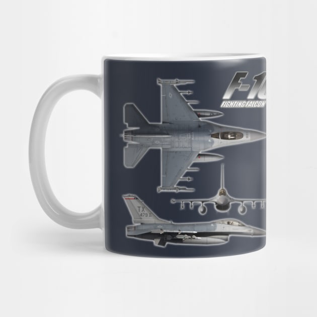 F-16 Fighting Falcon by Caravele